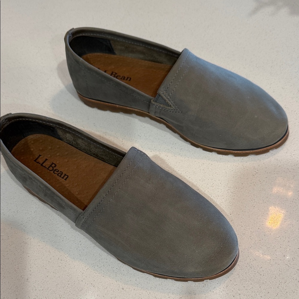 L.L. Bean Gray Slip-On Flats